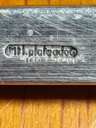 Cucharones antiguos de metal plateado