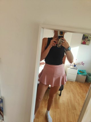 Falda pantalón Shein rosa