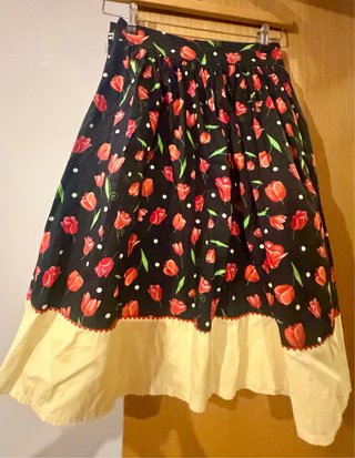 Falda Sugar Shock Estampado Tulipanes