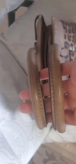 Borsa maculata beige e marrone