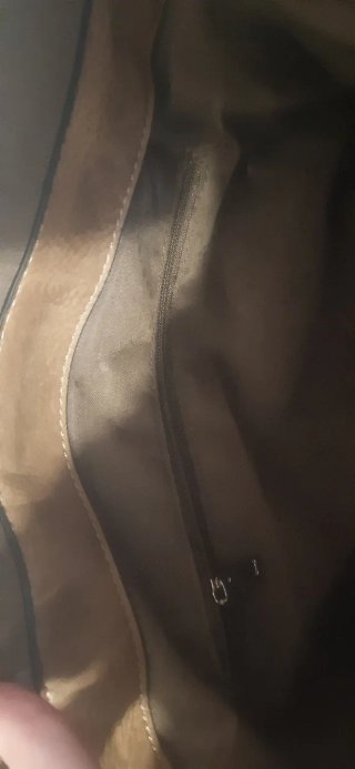 Borsa maculata beige e marrone