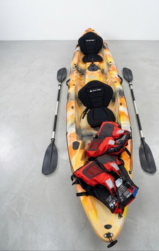 Kayak 2-3 posti Galaxy Kayaks + remi + giubbotti