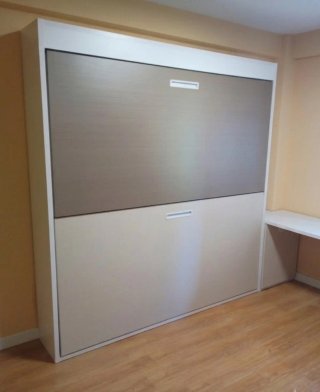 Litera abatible doble compacta. 220x206x39