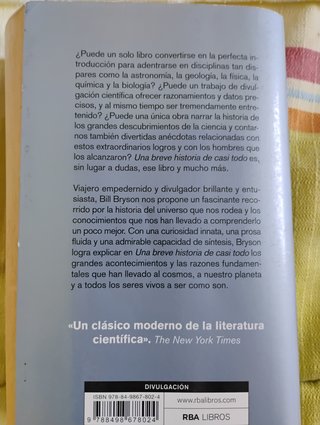 UNA BREVE HISTORIA DE CASI TODO