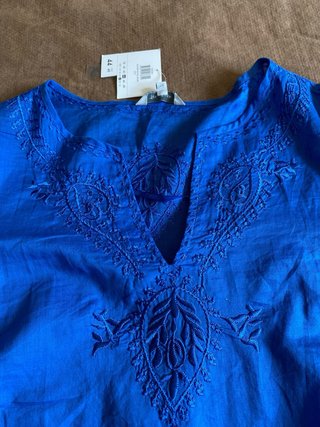 Blusa corta bordada Tex Woman talla 44