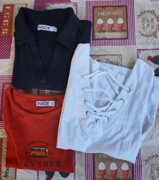 Lote Ropa Mujer Beige y Negro.