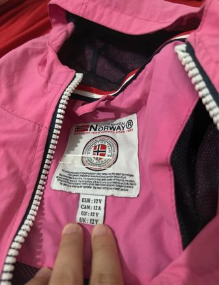 Chaqueta Norway Rosa y Blanca