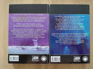 2 libros Star wars nueva orden jedi Ofensiva y Des