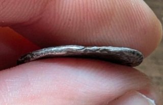Moneda romana plata Gens Curtia "incusa"