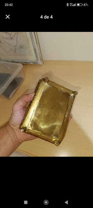 Joyero antiguo de bronce
