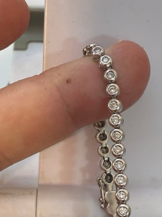 Pulsera Tenis Oro 18k 1.80 Ct Diamantes Naturales