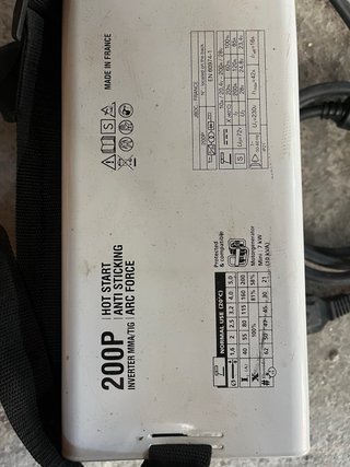 Soldador inverter Electrodo 200A