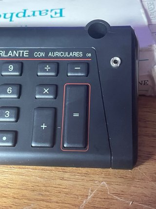 Calculadora Parlante Vintage Español