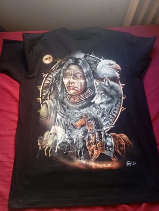 Camiseta Estampado Nativo Americano