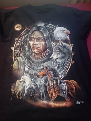 Camiseta Estampado Nativo Americano