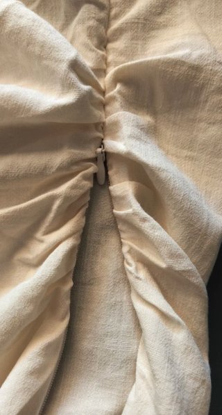 Top Tirantes Drapeado Beige Talla Única