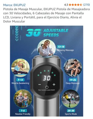 Pistola Masajeadora Eléctrica