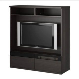 Mueble TV Ikea Besta Boas Negro/Marrón
