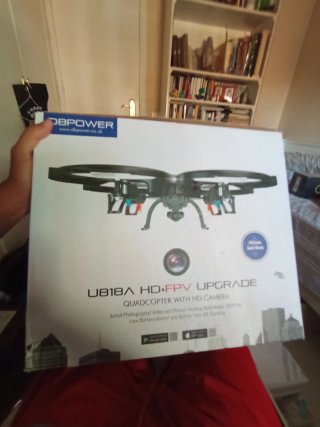 Dron DBPOWER FPV Negro y Blanco