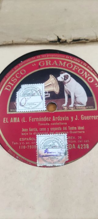 Discos de pizarra Moros y Cristianos y El Ama