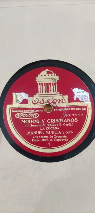 Discos de pizarra Moros y Cristianos y El Ama