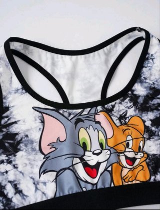 Conjunto Tom y Jerry Top y Shorts Talla M (NUEVO!)