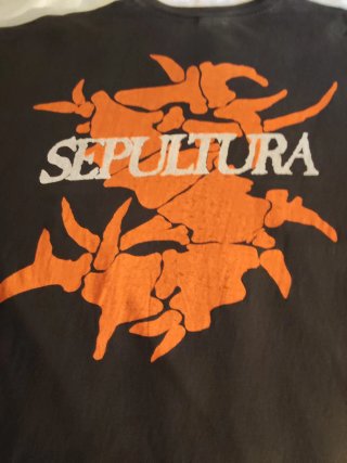 Camiseta Vintage Sepultura XL Doble Cara