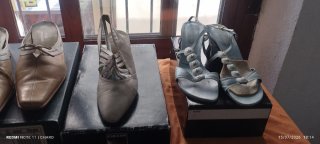 Zapatos de tacón beige talla 37