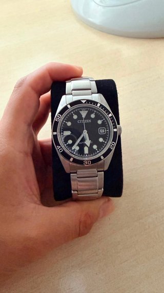 Reloj Citizen Automático Negro y Plateado