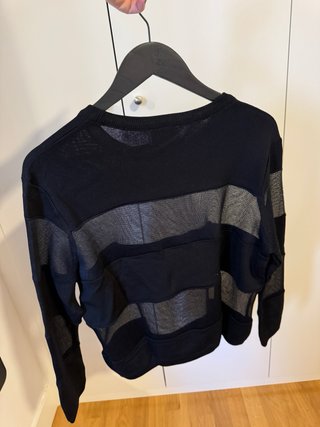 Jersey Bimba y Lola Negro Rayas Calado Talla L