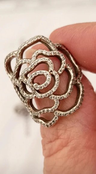Anillo Pandora Flor Plata