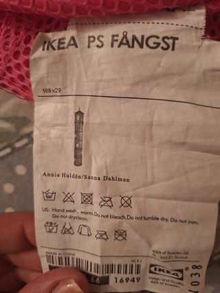 Colgador juguetes Ikea rosa