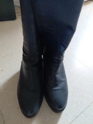 Botas altas piel Paula Urban Negras
