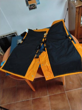 Pantalón chaparreras anticorte naranja profesio