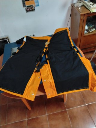 Pantalón chaparreras anticorte naranja profesio