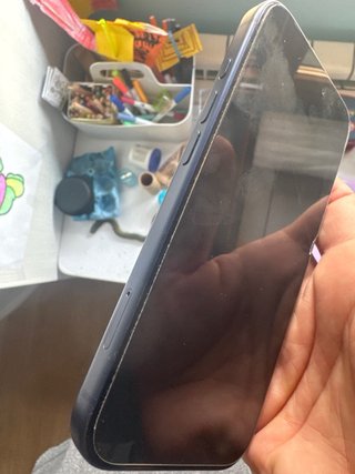 iPhone 17 Pro Azul con funda Rose Gold