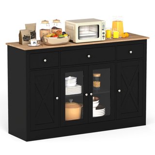 Buffet lateral grande de 140 cm con 3 cajones y 2
