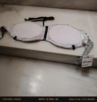 Parte de arriba bikini estampado geométrico