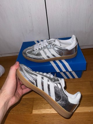 Adidas Samba Metallic Silver Talla 36