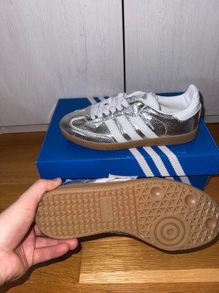 Adidas Samba Metallic Silver Talla 36