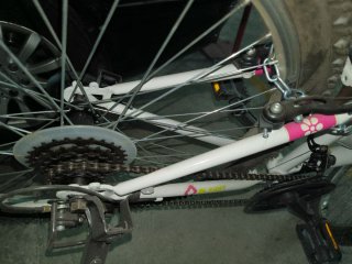 Bicicleta niña 24 con ruedines
