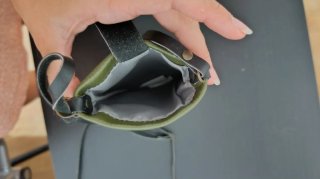 Bolso pequeño de piel con cuerda