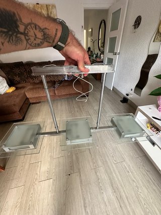 Lámpara de techo moderna cristal y metal