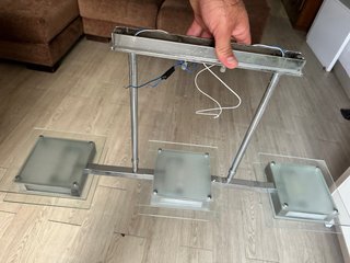 Lámpara de techo moderna cristal y metal