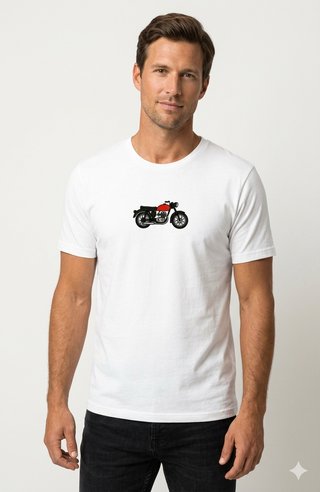 Camiseta hombre moto varios colores. Sin estrenar