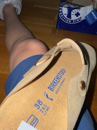 Birkenstock Boston Suede Taupe Talla 38