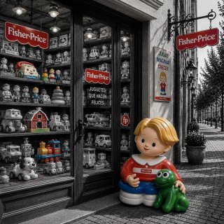 Figura publicitaria gigante original Fisher-Price