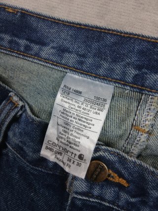 Jeans Carhartt B460 Vintage Relaxed Fit W36