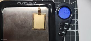 Placa Colgante Oro 18k Vintage Grabable