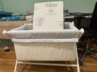 Minicuna BBEST + Colchón Pekitas Aloe Vera